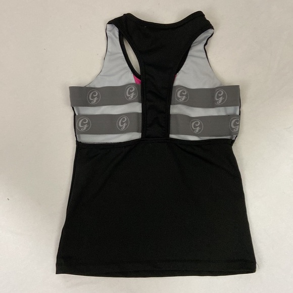Get a Grip Black and Pink Razor Back Sports Tops Size S - Picture 1 of 7